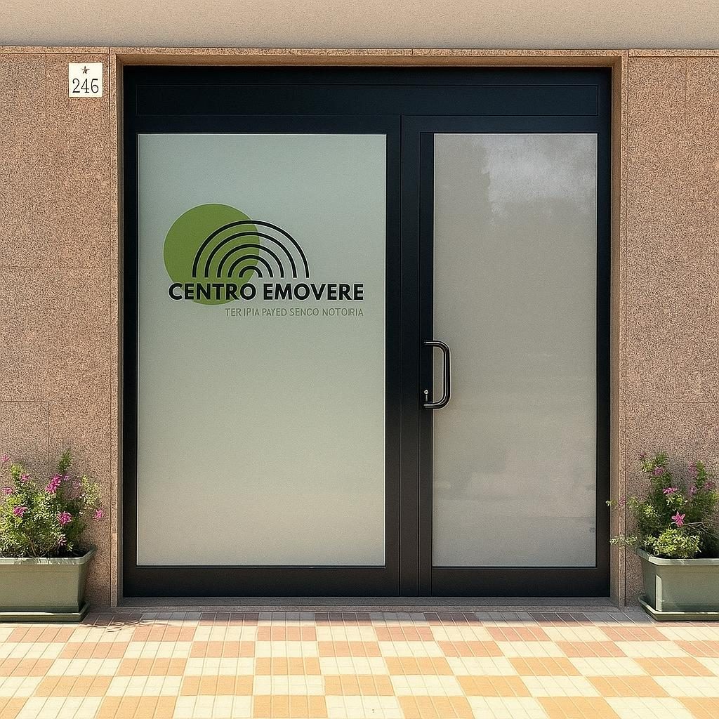 Ingresso del Centro Emovere in Via XX Settembre 246, Alghero